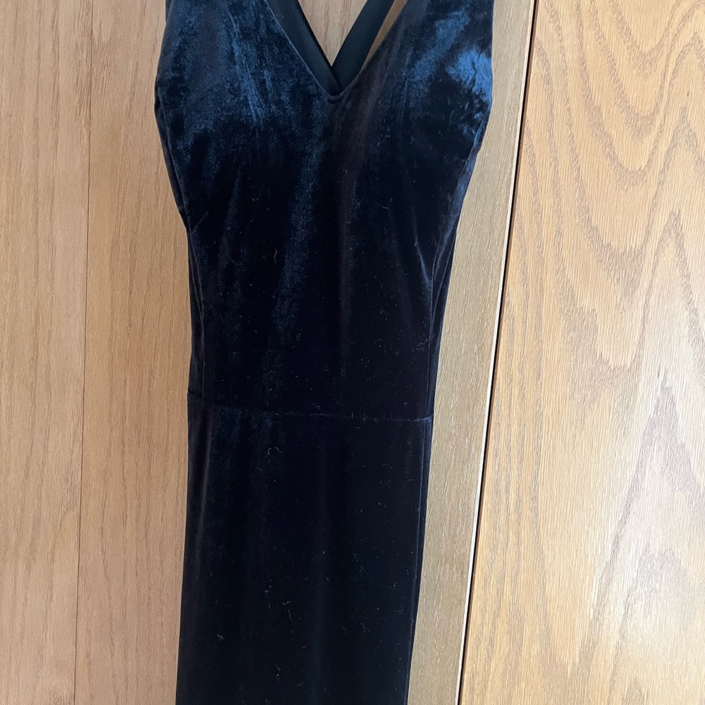 Elegant Black Velvet Dress
